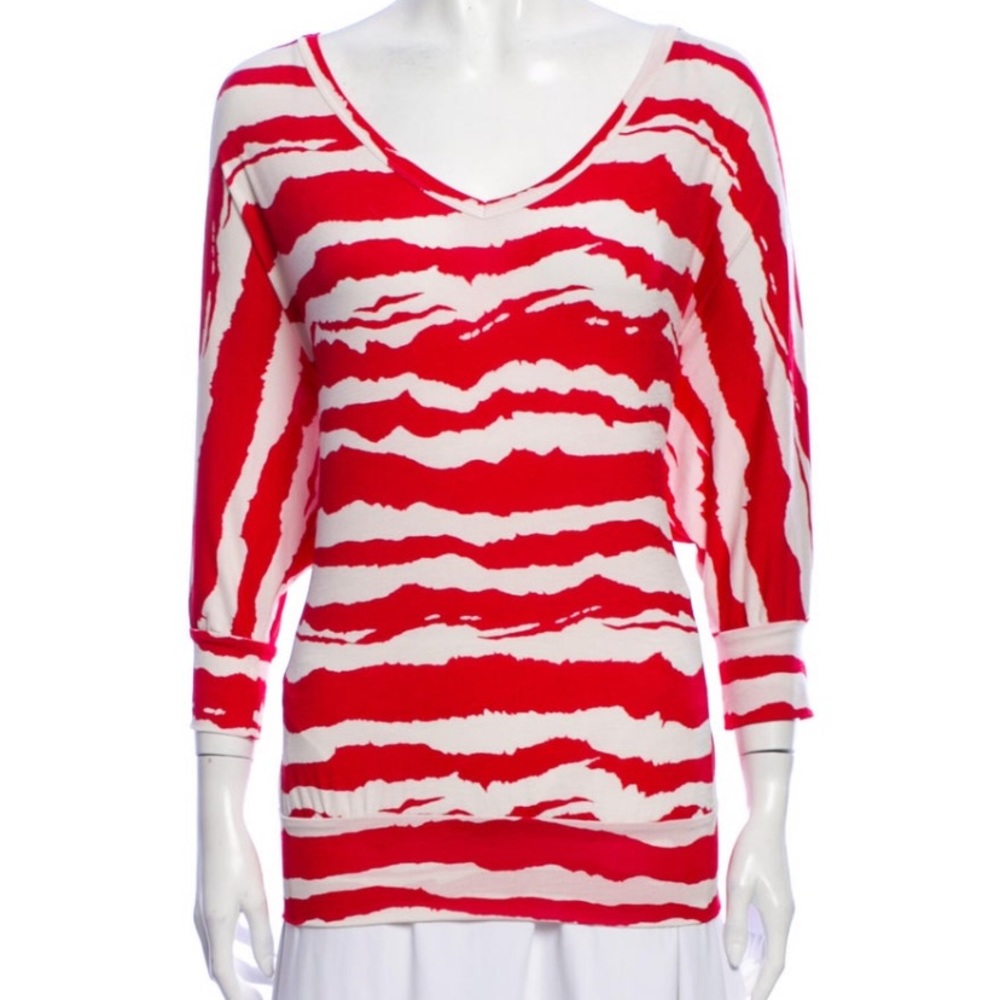 Needle and Thread red and white top